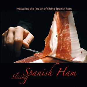 Spanish Ham Slicing guide book. For the foodie who has everything. They probably don't have this! 131 pages of beautiful photos and instructions for carving Spain's cured meats. $59.95
