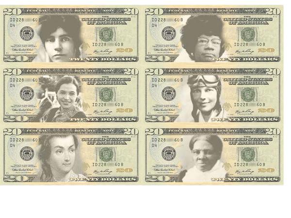 women on currency petition