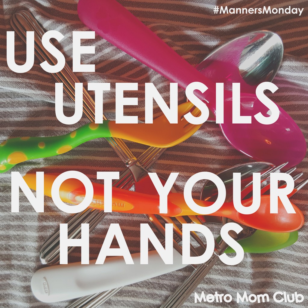 Use Utensils Manners-monday