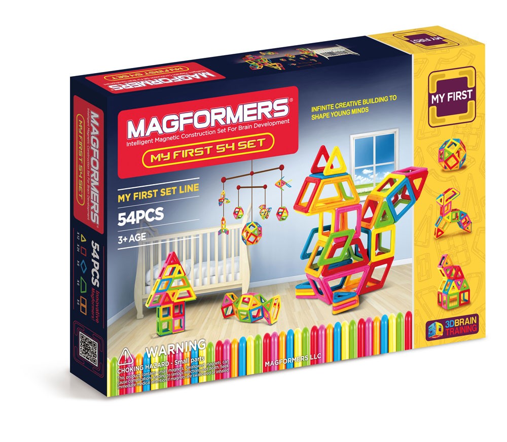 my first magformers 54 pieces box