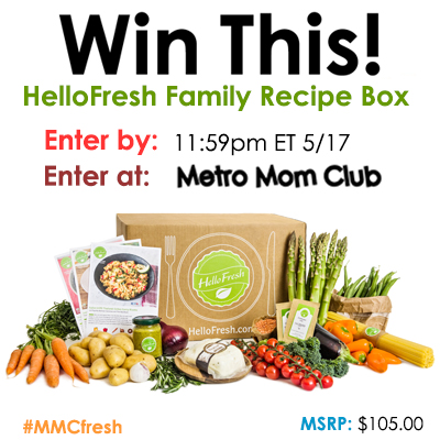 MetroMomClub HelloFresh Giveaway SM