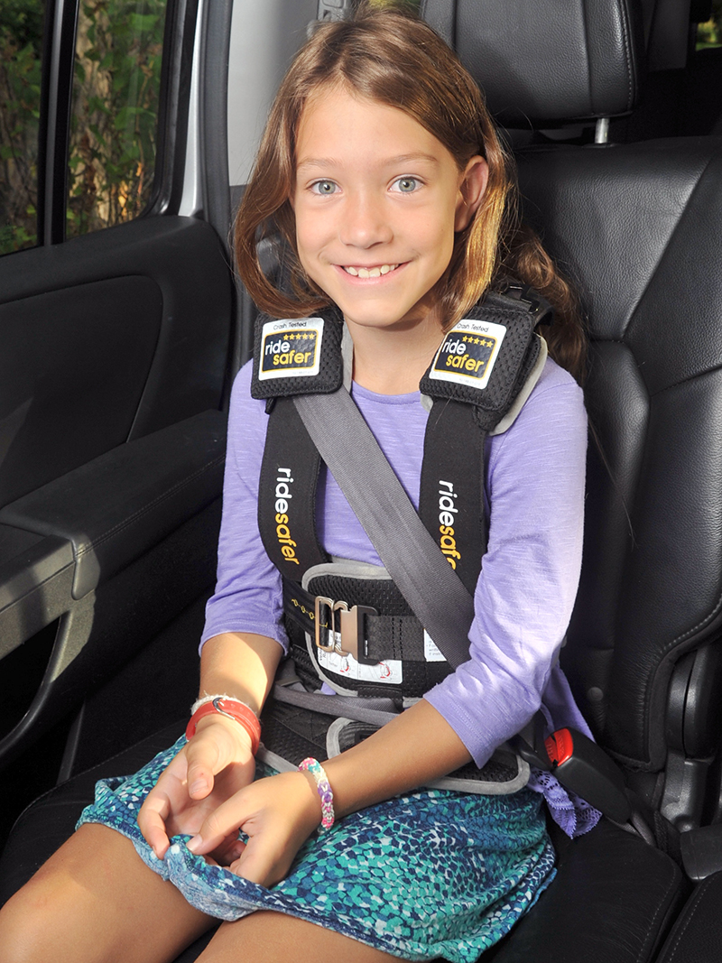 family road trip products RideSafer travel vest -- easy to use, safe, convenient and legal in all states.